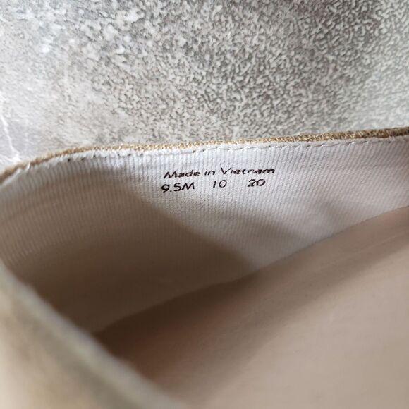 Jack Rogers Shoes Womens 9.5 Palmer Gold Espadrilles Closed Toe Wedge Sandals - Picture 7 of 10